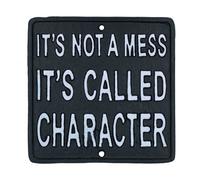 AB Tools Its's Not A Mess It's Called Character Sign Plaque Cast Iron Garden House Home