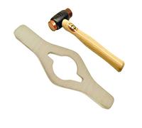 AB Tools Jaguar Wire Wheel Knock On Spinner Saver Spanner & Copper Hide Thor Hammer