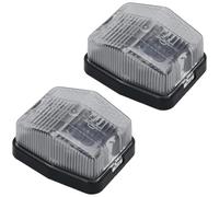 AB Tools Jokon Front Clear White Trailer Caravan Marker Light Outline Lamp 2pc