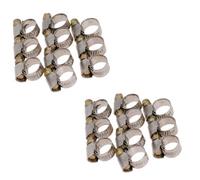 AB Tools Jubilee Hose Pipe Clamps Clips Air Water Fuel Gas 20Pc Stainless Steel 8 - 12mm