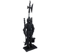 AB Tools Knight Soldier Log Burner Fireside Fireplace Companion Set 72 X 21 X 12.5 Cm