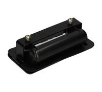 AB Tools Large Flush Door Pull Handle 130mm Black Abs Finger Pocket Insert Screw Mount