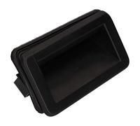 AB Tools Large Flush Door Pull Handle 130mm Black ABS Finger Pocket Insert Screw Mount