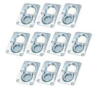 AB Tools Large Recessed Flush Fit Tie Downs Cargo Lashing Eye Rings Anchor Trailers 10Pk