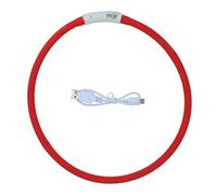 AB Tools Large Rechargeable Led Flashing Safety Dog Collar 3 Light Settings Walking Night