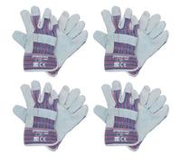 AB Tools Large Rigger Work Wear Gloves Gardening Construction Hand Protection 4 X Pairs