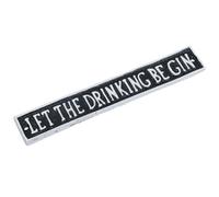 AB Tools Let The Drink Be Gin Cast Iron Sign Plaque Wall Door House Cocktail Pub Bar