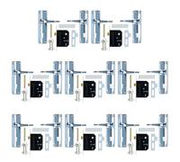 AB Tools Lever Lock Set Lockable Door Handle Handles With 2 Keys + Chrome Finish 8Pk