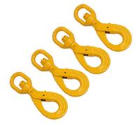 AB Tools Lifting Swivel Eye Locking Auto Lock Sling Chain Hook 3.15 Ton For 10mm Chains 4Pc