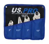 AB Tools Locking Grip Wrench Set Vice Locking Pliers Mole Grips Soft Grip Handles 4Pc