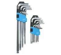 AB Tools Long Allen Hex Key 1.5mm - 10mm And Short Torx Tamper Key T10 - T50 18Pcs