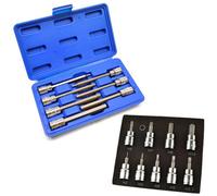 AB Tools Long And Short Hex Allen Key Socket Bit Set 3/8In Dr H2 To H10 mm
