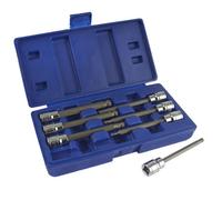 AB Tools Long Ball Ended Hex Allen Key Socket Bit Set 3/8" Drive 3mm - 10mm At641