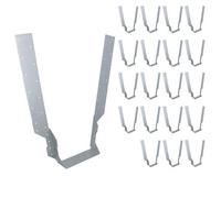 AB Tools Long Leg Joist Hanger Or I-Beam Fastener Fixing Support Galv 150mm Wide 20Pc
