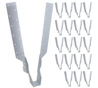 AB Tools Long Leg Joist Hanger Or I-Beam Fastener Fixing Support Galv 47mm Wide 20Pc