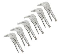AB Tools Long Nose Locking Pliers Mole Grips With 90 Degree Angled Head 10 Inch 6Pc