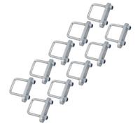 AB Tools M10 U-Bolt 53mm X 80mm 10 Pack With Plates High Tensile For Boat Trailers