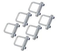AB Tools M10 U-Bolt 53mm X 80mm 6 Pack With Plates High Tensile For Boat Trailers