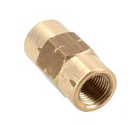 AB Tools M10 x 1mm Brass Inline Brake Pipe Fitting Joiner Connector For 3/16" Pipe 1pc