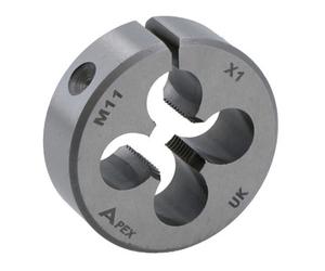 AB Tools M11 X 1.0mm Metric Split Die Rethreading Thread Cutter Tungsten Steel 38mm