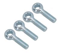 AB Tools M12 50mm Eye Bolt 4 Pack Zinc Plated Threaded Rings Din444 Catenary Wire
