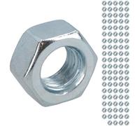 AB Tools M12 X 1.75mm Hex Full Nut Fastener Hexagonal Metric Nuts Grade 8 Zinc Plated 100Pk