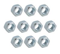 AB Tools M12 X 1.75mm Hex Full Nut Fastener Hexagonal Metric Nuts Grade 8 Zinc Plated 10Pk