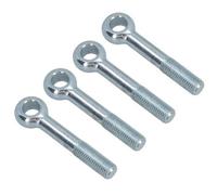 AB Tools M16 100mm Eye Bolt 4 Pack Zinc Plated Threaded Rings Din444 Catenary Wire