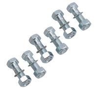 AB Tools M16 (16mm) X 55mm High Tensile Tow Bar Ball Fixing Bolts Washers + Nuts 6 Pack