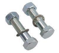 AB Tools M16 (16mm) X 65mm High Tensile Tow Bar Ball Fixing Bolts Washers + Nuts 2 Pack