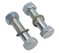 AB Tools M16 (16mm) x 65mm High Tensile Tow Bar Ball Fixing Bolts Washers + Nuts 2 Pack