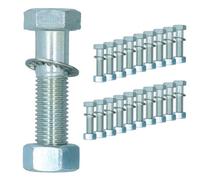 AB Tools M16 (16mm) X 65mm High Tensile Tow Bar Ball Fixing Bolts Washers + Nuts 20 Pack