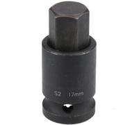 AB Tools M17 X 55mm 1/2" Drive Short Impact Impacted Allen Hex Key Socket