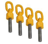AB Tools M24 X 120mm Swivel Rotating Lifting Point Eye Bolt With Ring 3.15 Ton Capacity 4Pc