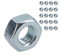 AB Tools M6 X 1.0mm Hex Full Nut Fastener Hexagonal Metric Nuts Grade 8 Zinc Plated 20Pk
