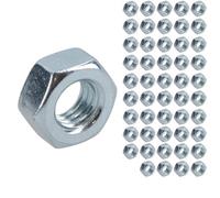 AB Tools M6 X 1.0mm Hex Full Nut Fastener Hexagonal Metric Nuts Grade 8 Zinc Plated 50Pk