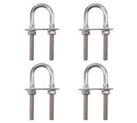 AB Tools M8 28mm X 94mm U-Bolt / N-Bolt Stainless Steel Marine Grade Boat Trailer 4 Pack