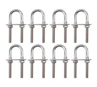AB Tools M8 28mm X 94mm U-Bolt / N-Bolt Stainless Steel Marine Grade Boat Trailer 8 Pack