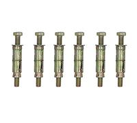 AB Tools M8 8mm x 75mm Expansion Rawl Bolt for Masonry Sleeve Anchors Fastener 6pk, 6 Pack