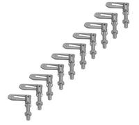 AB Tools M8 Stainless Steel Bolt On Antiluce Fastener 38mm Thread Tailgate Trailer 10Pc