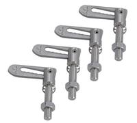AB Tools M8 Stainless Steel Bolt On Antiluce Fastener 38mm Thread Tailgate Trailer 4Pc