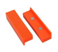 AB Tools Magnetic Soft Face Jaws Pads For Bench Vice Non Marking 4" / 100mm Orange