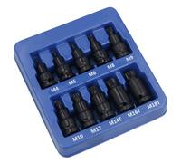 AB Tools Male Spline And Tamper Proof Impact Bit Sockets Triple Square 1/2In Drive M4 - M18T
