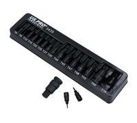 AB Tools Male Torx Star Impact Impacted Shallow Bit Sockets Mixed Drive T6 - T70 15Pc