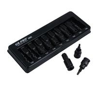 AB Tools Male Torx Star Impact Impacted Shallow Short Bit Sockets T20-T60 9Pc Set