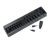 AB Tools Male Torx Star Impact Shallow Bit Sockets T6 - T70 1/4In 3/8In 1/2In Drive 16Pc
