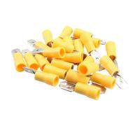 AB Tools Male Yellow Electrical Cable Wire Spade Terminals Crimps Connectors 25Pc
