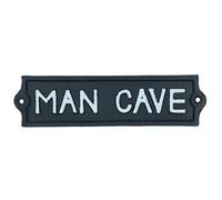 AB Tools Man Cave Cast Iron Sign Plaque Wall Fence Gate Post House Workshop Garage
