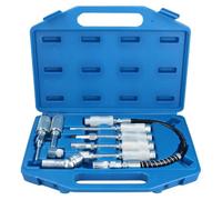 AB Tools Manual Grease Gun Adaptor Adapter Kit Lube Accessory Hose Kit + Extension 7Pc