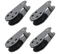 AB Tools Marine Pulley Block With Fixed Pin 26mm Diameter Nylon Wheel Stainless Steel 4Pc